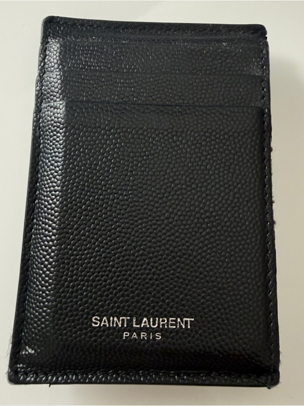 Saint Laurent Leather Men’s Bill Clip with Card Case